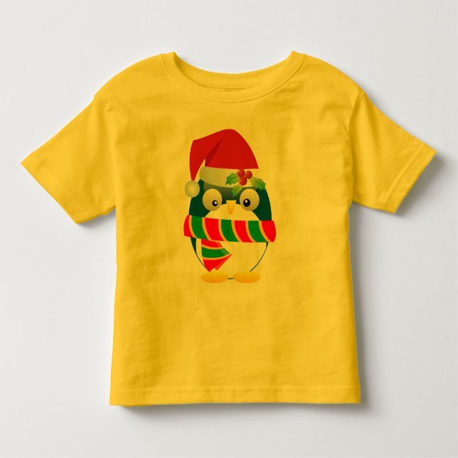 Santa Penguin Toddler T-shirt (Front)
