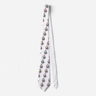 Santa Penguin with Candy Cane Neck Tie