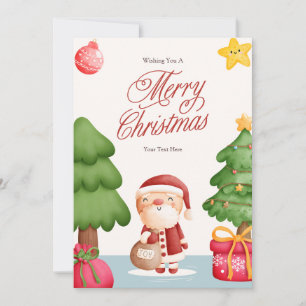 Santa Personalized Christmas Cards