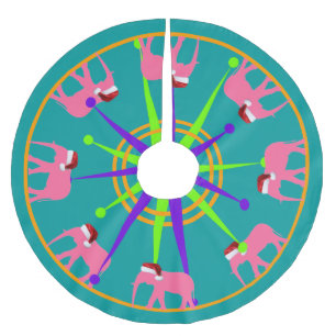 Santa-phant Brushed Polyester Tree Skirt