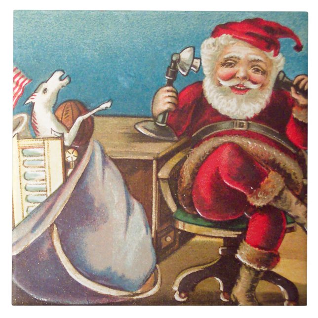 Santa Phone Call Tile (Front)