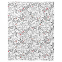 Santa picking simple  line design