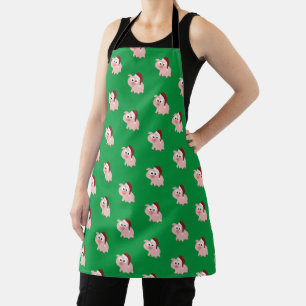 Santa Pig Pattern Apron
