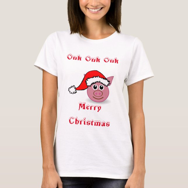 Santa Piggy T-Shirt (Front)