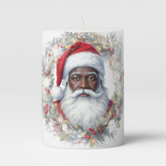 Santa Pillar Candle