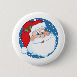 Santa Pinback Button