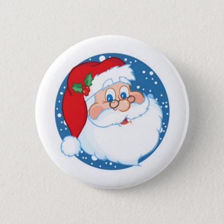 Santa Pinback Button