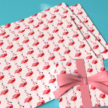 Santa Pink Flamingo Christmas Holiday Pattern Wrapping Paper Sheets<br><div class="desc">Novelty Christmas wrapping paper sheets with a pattern of pink flamingos in Santa outfits on a pink background.</div>