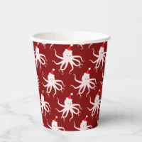 Hot Chocolate & Christmas Whimsical Holiday Paper Cups, Zazzle in 2023