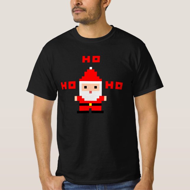 Santa Pixel Art 2 T-Shirt (Front)