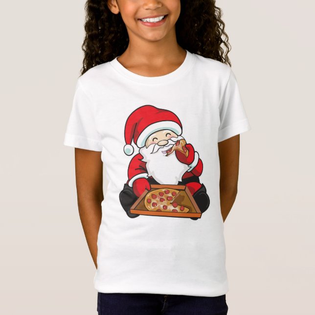 Santa Pizza T-Shirt (Front)