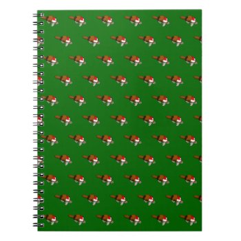 Santa Platypus Notebook by PugWiggles at Zazzle