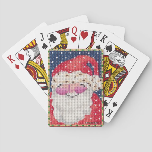 Santa playing cards (Back)
