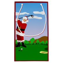 Santa Playing Golf