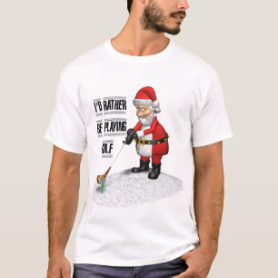 SANTA PLAYING GOLF T-Shirt