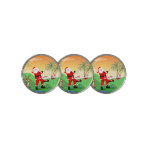 Santa Playing Out Of Water Hazard In Florida Golf Golf Ball Marker