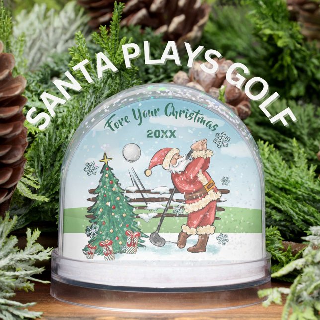 SANTA PLAYS GOLF FORE YOUR CHRISTMAS SNOW GLOBES (Creator Uploaded)