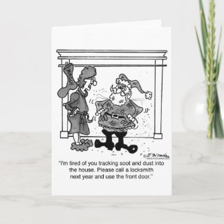 Santa, Please Call a Locksmith Holiday Card