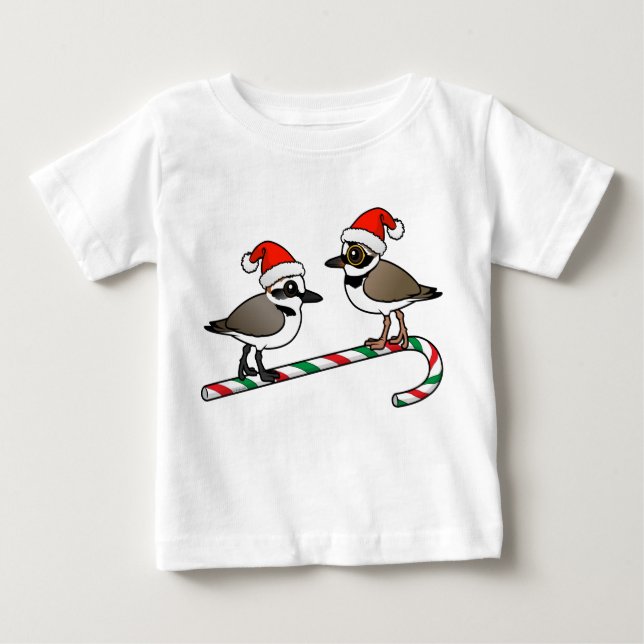 Santa Plovers Baby T-Shirt (Front)