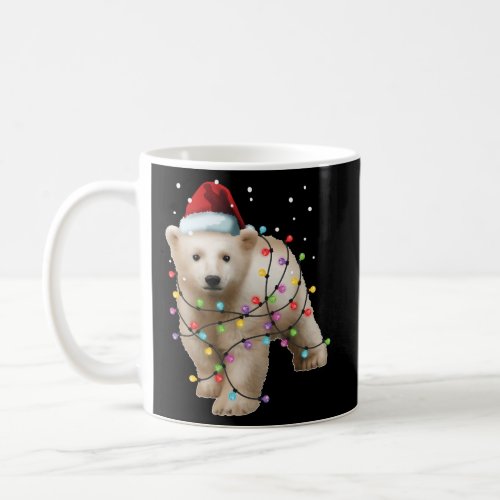 Santa Polar Bear Bear Coffee Mug