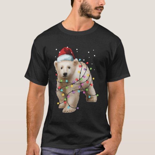 Santa Polar Bear Bear T_Shirt