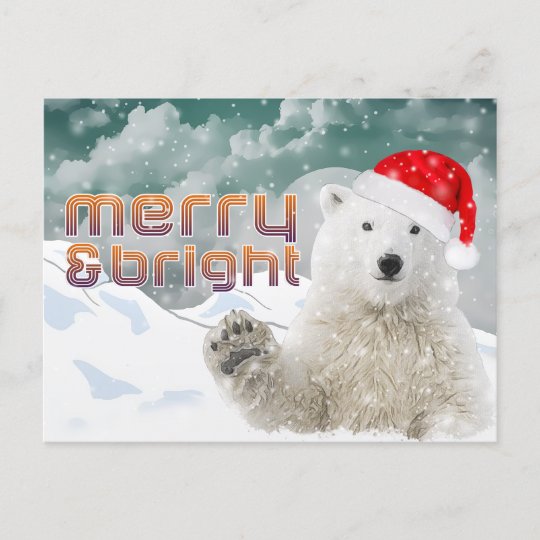 santa on polar bear