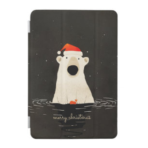 Santa Polar Bear iPad Mini Cover