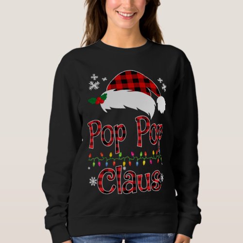 Santa Pop Pop Claus Christmas Matching Family Sweatshirt