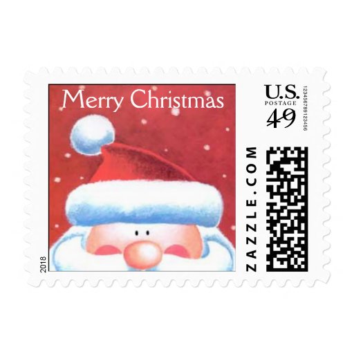 Santa postage stamp | Zazzle