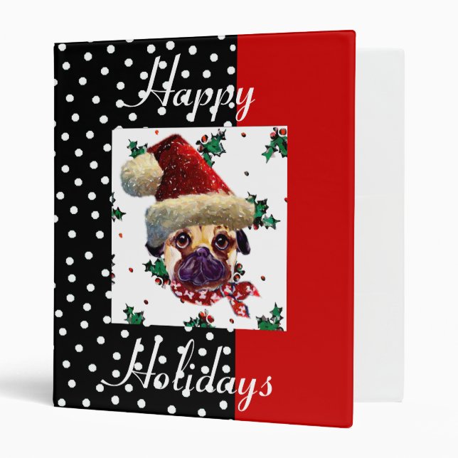 Santa Pug Binder (Front/Inside)
