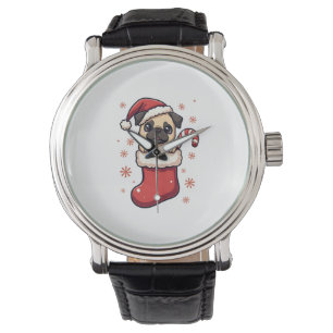 Santa Pug Delight Watch