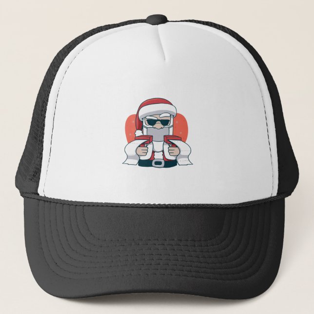Santa Pun Trucker Hat (Front)