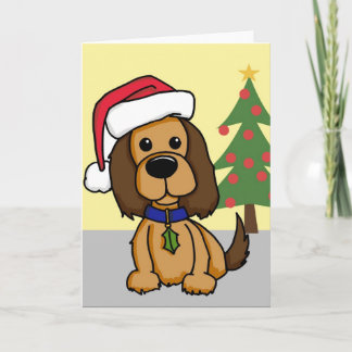Santa Puppy Holiday Card