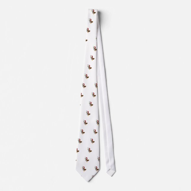 Santa Quail Neck Tie (Front)