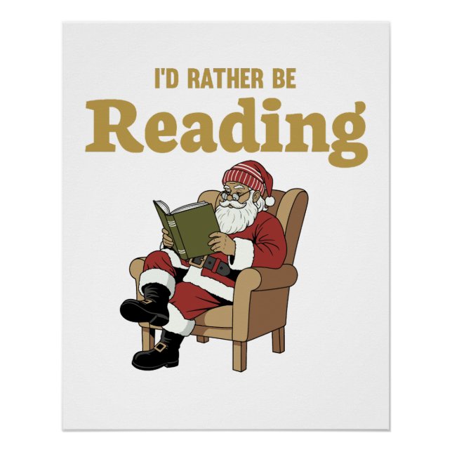 Santa Reading Poster (Front)