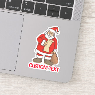 Santa Reading Sticker