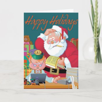 Santa Receives Tax Assistance Holiday Card by Christmas_Galore at Zazzle