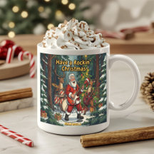 Santa Reindeer Band Rockin Christmas