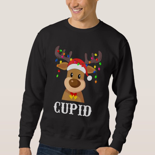 Santa Reindeer Cupid Xmas Group Costume Sweatshirt (Front)