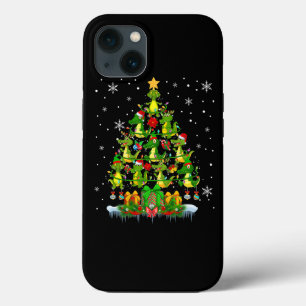 Santa Reindeer Elf Alligators Christmas Tree Light iPhone 13 Case