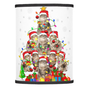 Santa Reindeer Elf Cardinal Birds As Christmas Tre Lamp Shade