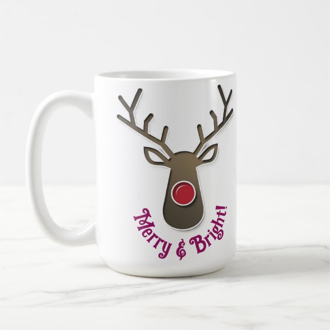 Santa & Reindeer Mugs – Christmas holidays gifts (Left)