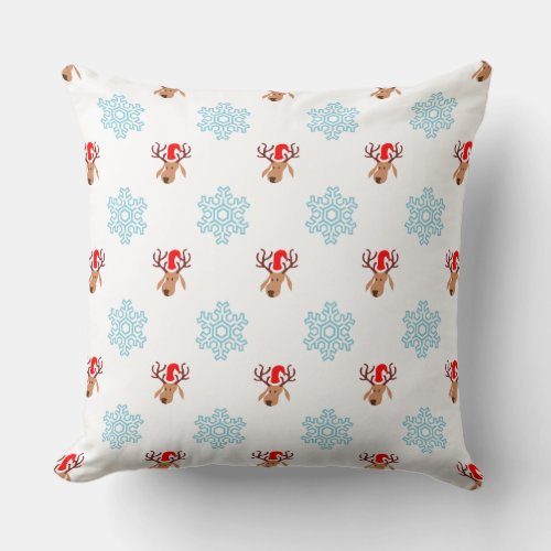 santa reindeer pillow