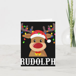 Santa Reindeer Rudolph Xmas Group Costume Card