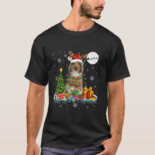 Santa Reindeer Shetland Sheepdog Christmas Tree Do T-Shirt