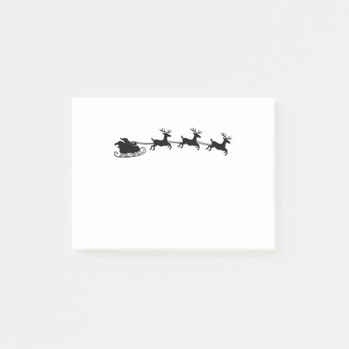 Santa Reindeer Sleigh Post_it Notes