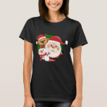 Santa Reindeer Snowman T-Shirt
