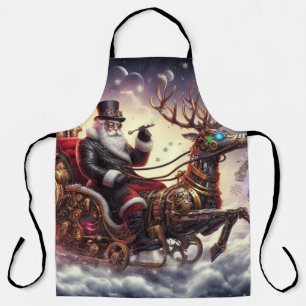 Santa/Reindeer steampunk Christmas/winter Apron