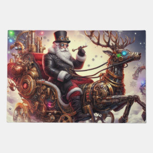 Santa/Reindeer steampunk Christmas/winter Doormat