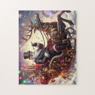 Santa/Reindeer steampunk Christmas/winter Jigsaw Puzzle